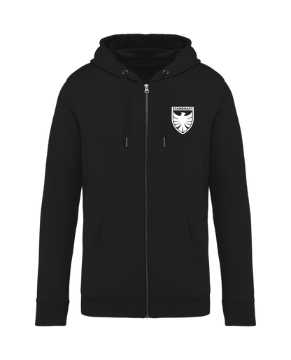 STANDHAFT ZIP HOODIE SCHWARZ #WAPPEN