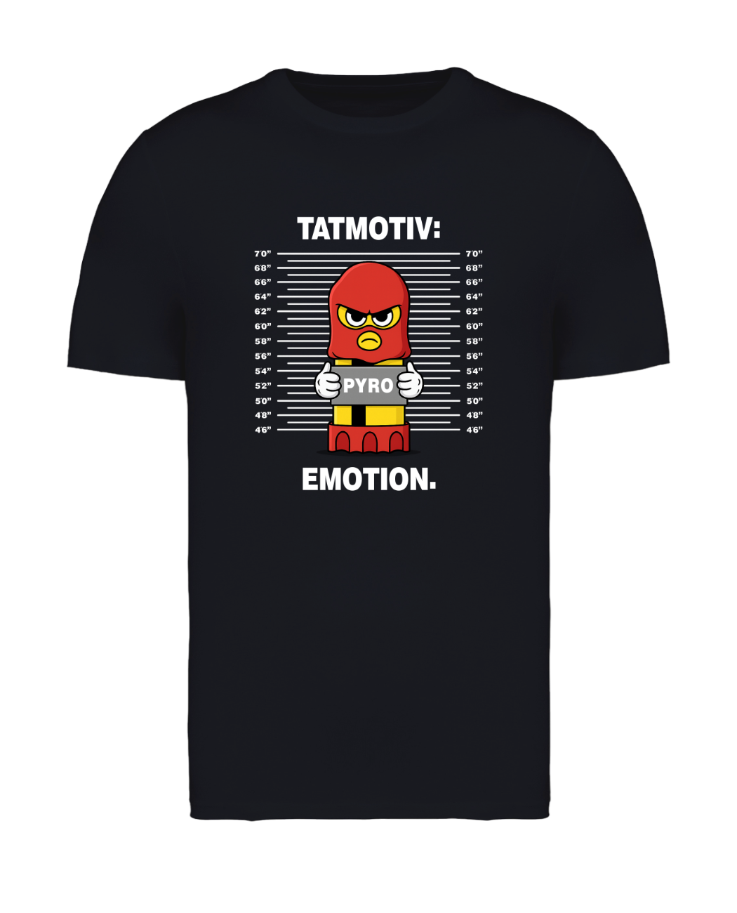STANDHAFT T-SHIRT SCHWARZ #TATMOTIV