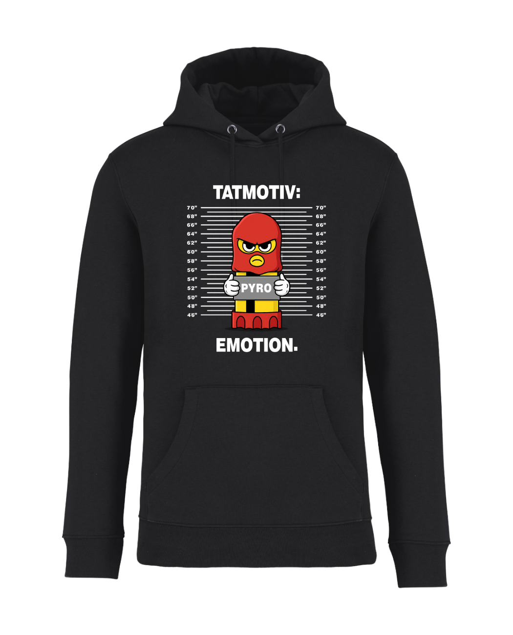 STANDHAFT HOODIE SCHWARZ #TATMOTIV
