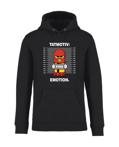 STANDHAFT HOODIE SCHWARZ #TATMOTIV