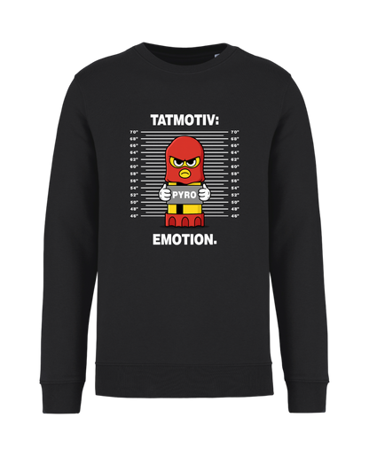 STANDHAFT SWEATSHIRT SCHWARZ #TATMOTIV
