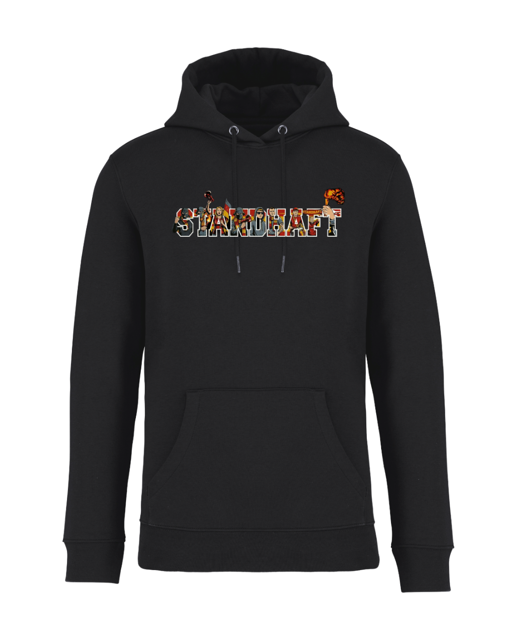 STANDHAFT HOODIE SCHWARZ #HINGABE