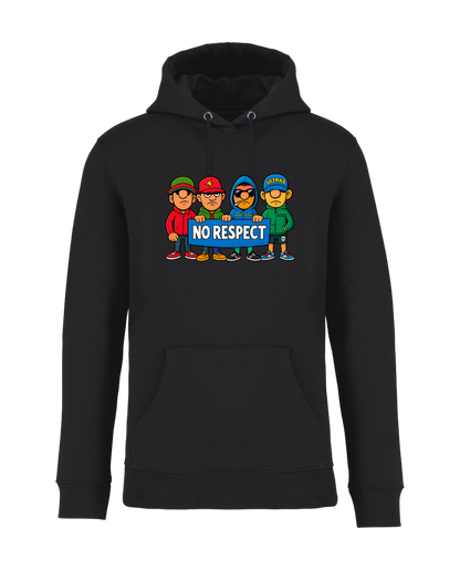 STANDHAFT HOODIE SCHWARZ #NO RESPECT