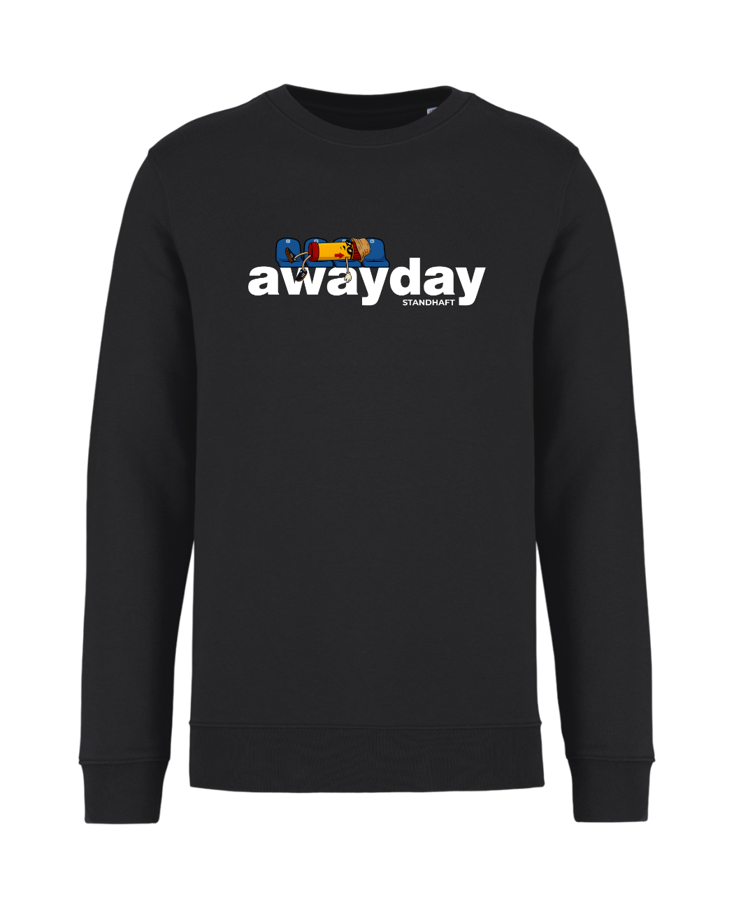 STANDHAFT SWEATSHIRT SCHWARZ #AWAYDAY