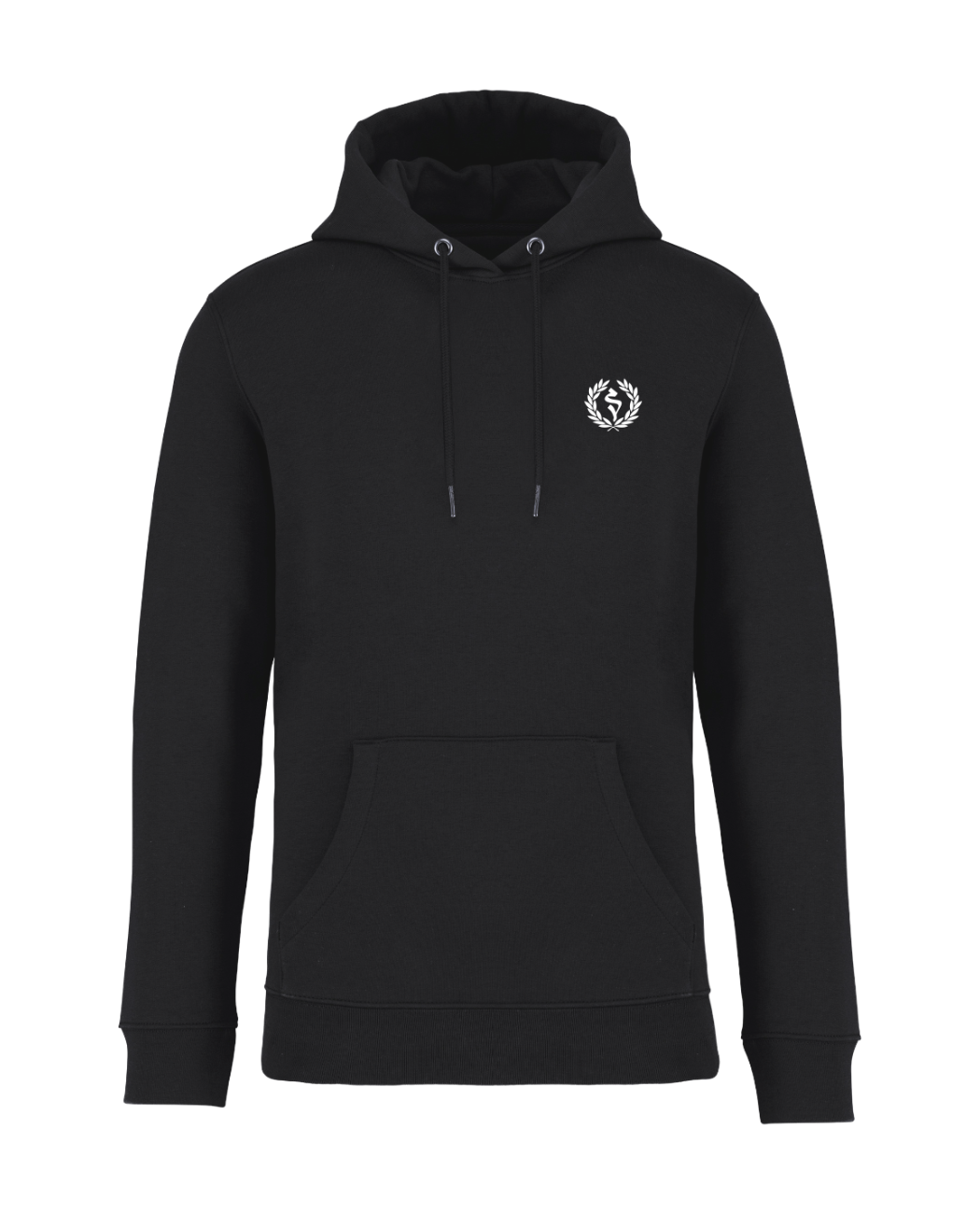 STANDHAFT HOODIE SCHWARZ #LAUREL BRANCH
