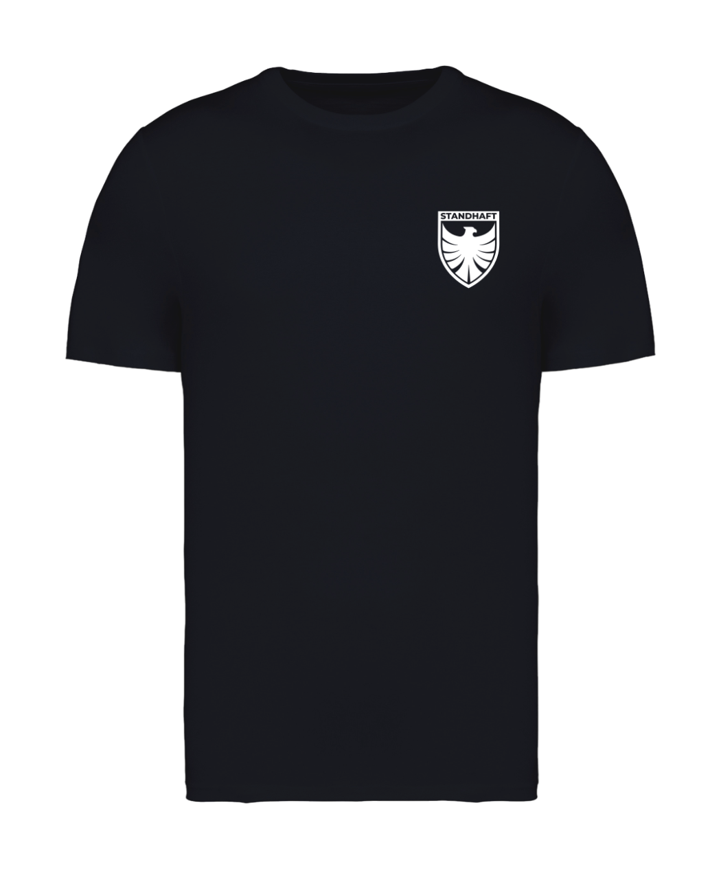 STANDHAFT T-SHIRT SCHWARZ #WAPPEN