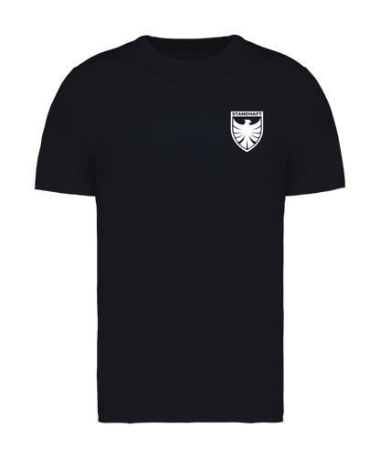 STANDHAFT T-SHIRT SCHWARZ #WAPPEN