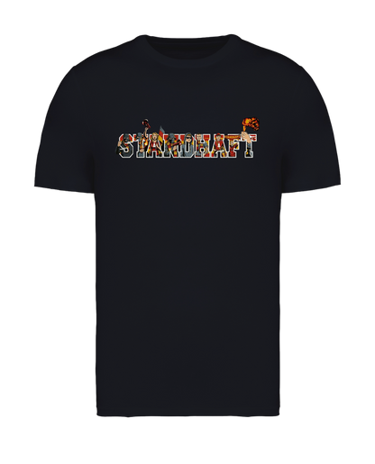 STANDHAFT T-SHIRT SCHWARZ #HINGABE