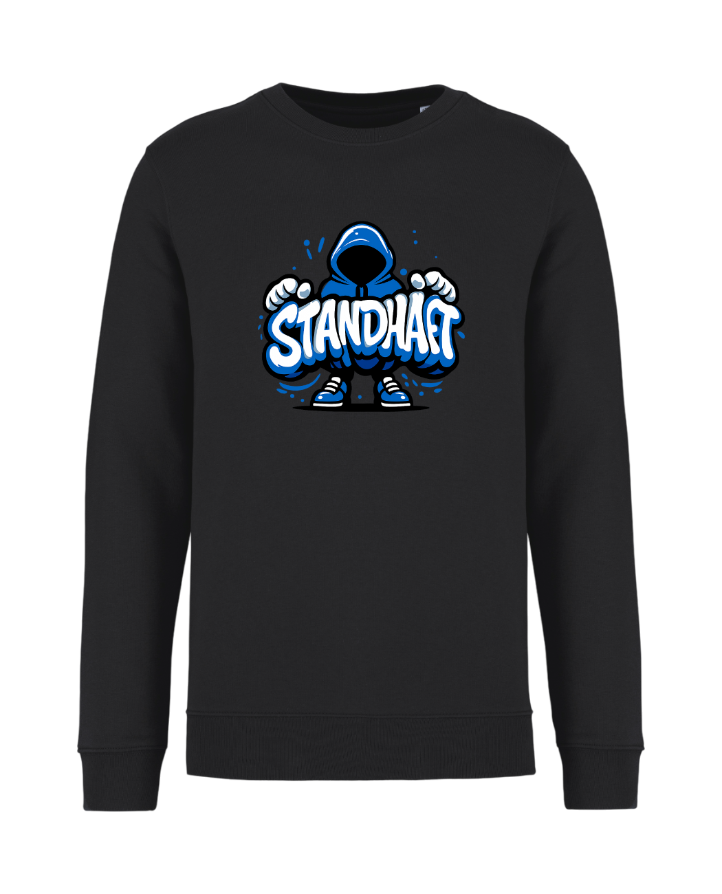 STANDHAFT SWEATSHIRT SCHWARZ #NO FACE