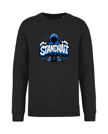 STANDHAFT SWEATSHIRT SCHWARZ #NO FACE