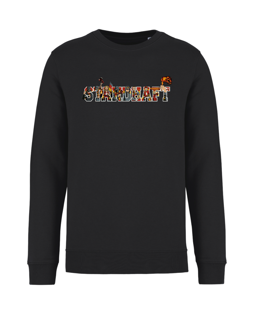 STANDHAFT SWEATSHIRT SCHWARZ #HINGABE