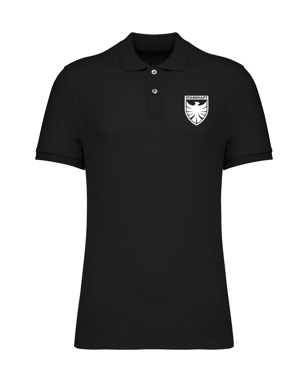 STANDHAFT POLOSHIRT SCHWARZ #WAPPEN