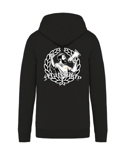 STANDHAFT ZIP HOODIE SCHWARZ #MATCHDAY