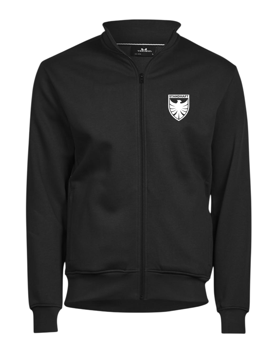 STANDHAFT CARDIGAN ZIP-JACKE SCHWARZ #WAPPEN