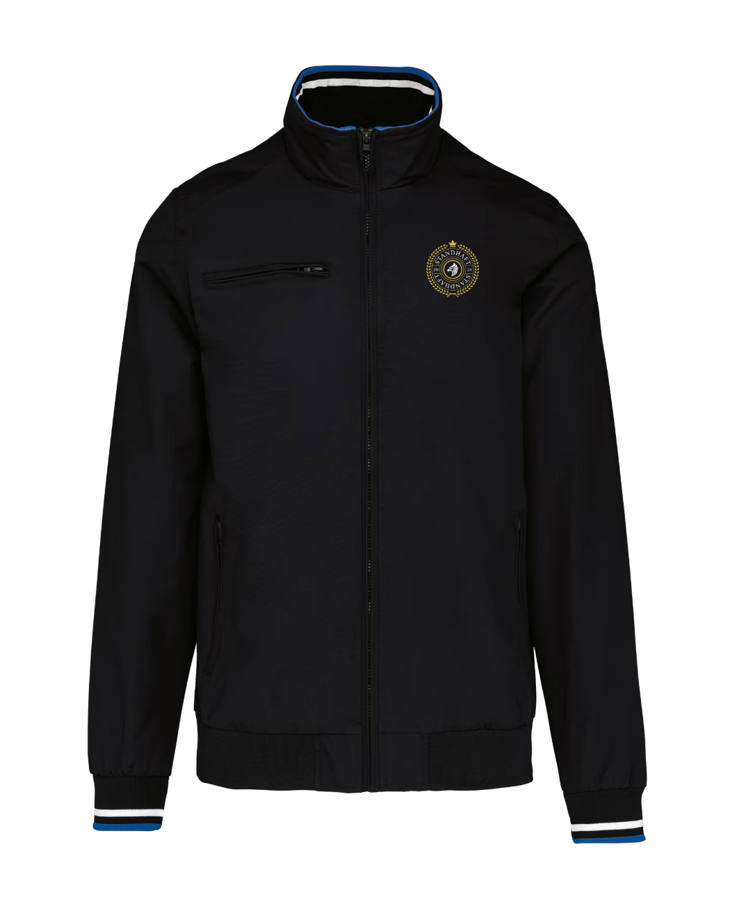 STANDHAFT STADIONJACKE #VINTAGE SCHWARZ