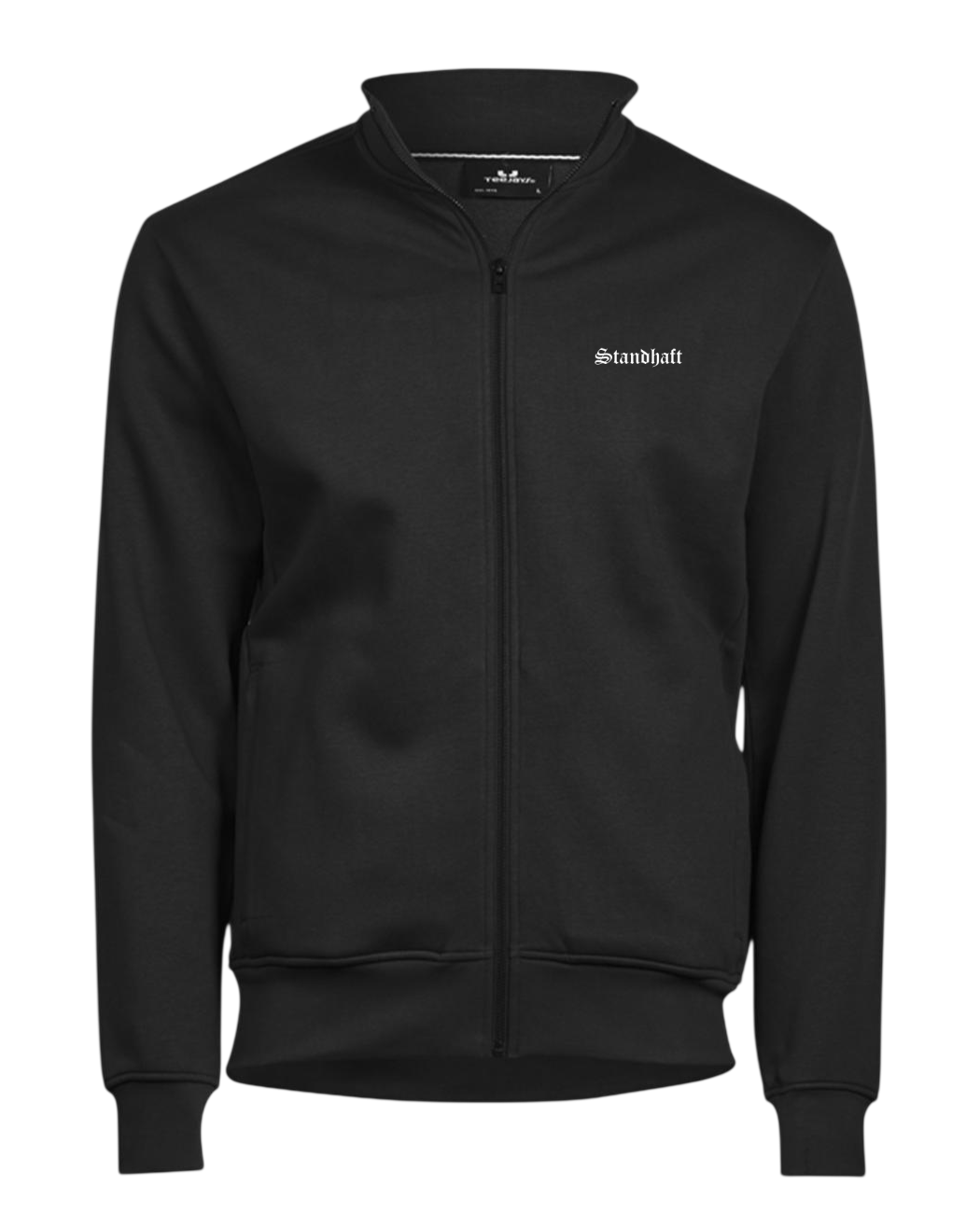 STANDHAFT CARDIGAN ZIP-JACKE SCHWARZ #OLD ENGLISH