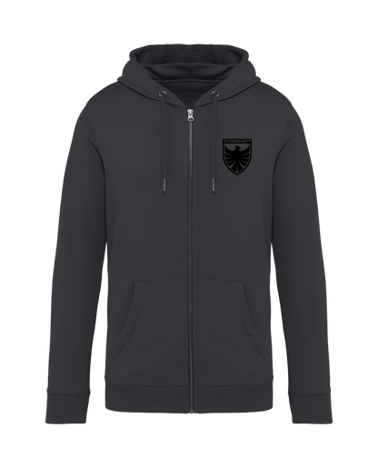 STANDHAFT ZIP HOODIE IRONGREY #WAPPEN