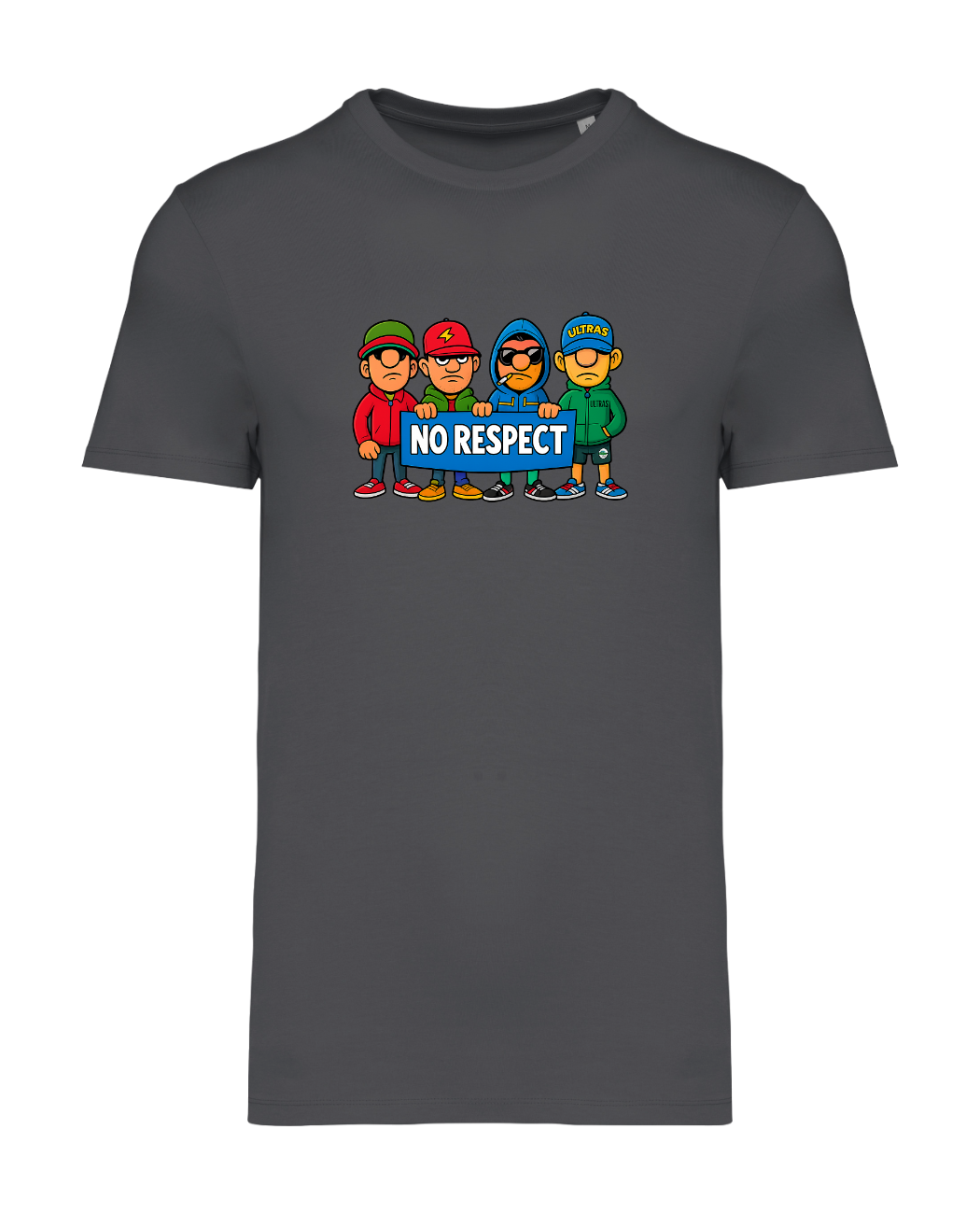 STANDHAFT T-SHIRT IRONGREY #NO RESPECT