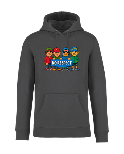 STANDHAFT HOODIE IRONGREY #NO RESPECT
