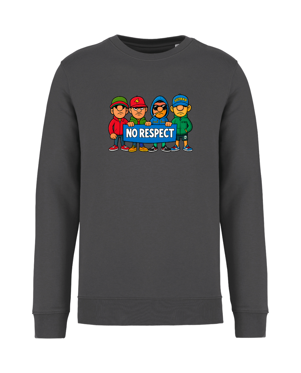 STANDHAFT SWEATSHIRT IRONGREY #NO RESPECT