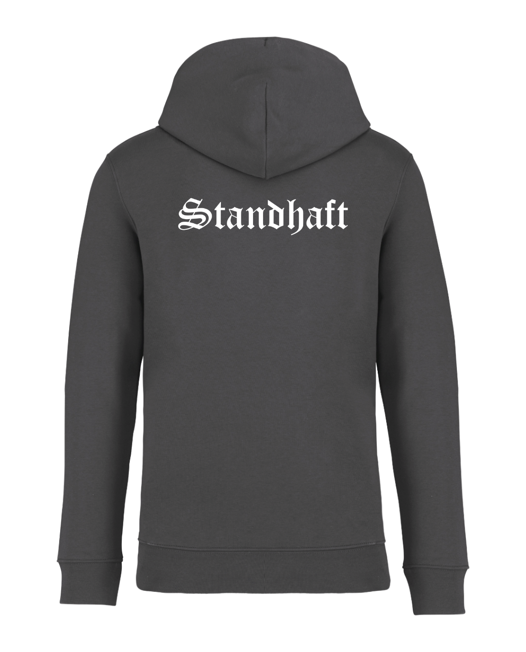 STANDHAFT HOODIE IRONGREY #OLD ENGLISH