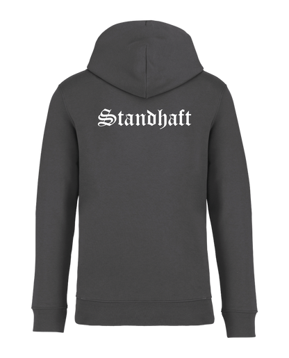 STANDHAFT HOODIE IRONGREY #OLD ENGLISH