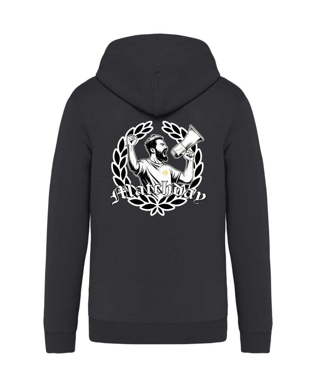 STANDHAFT ZIP HOODIE IRONGREY #MATCHDAY