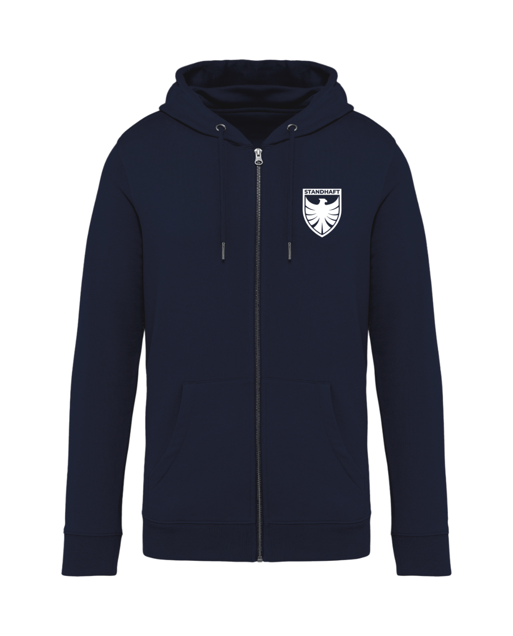 STANDHAFT ZIP HOODIE NAVYBLUE #WAPPEN