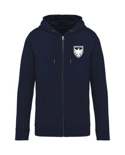 STANDHAFT ZIP HOODIE NAVYBLUE #WAPPEN