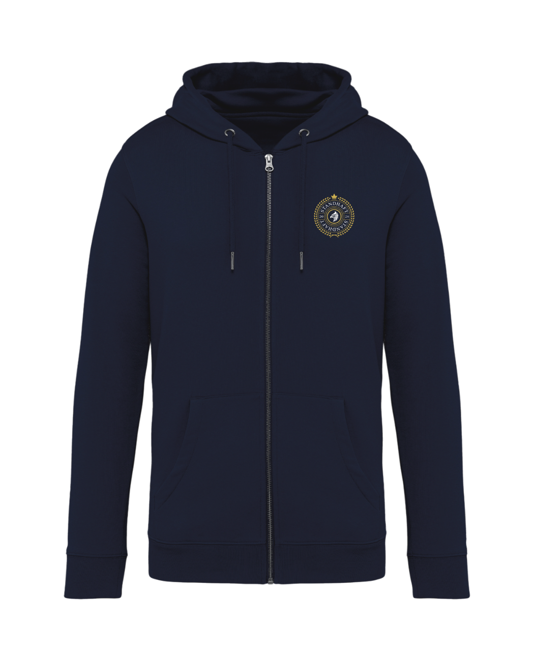 STANDHAFT ZIP HOODIE NAVYBLUE #VINTAGE