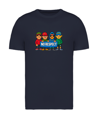 STANDHAFT T-SHIRT NAVYBLUE #NO RESPECT