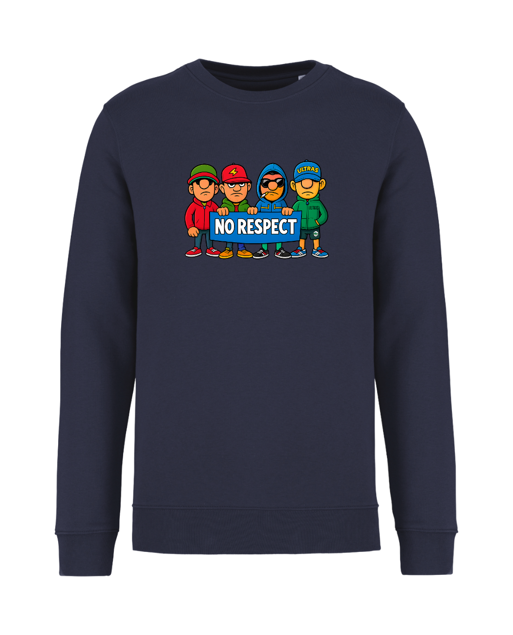STANDHAFT SWEATSHIRT NAVYBLUE #NO RESPECT