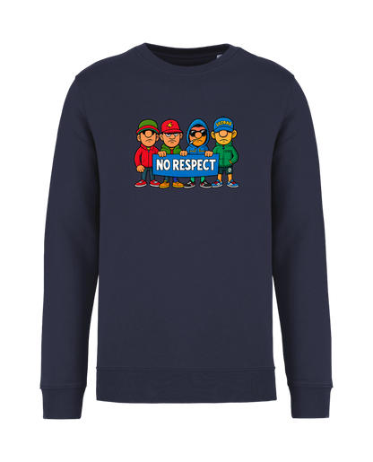 STANDHAFT SWEATSHIRT NAVYBLUE #NO RESPECT