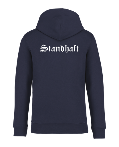 STANDHAFT HOODIE NAVYBLUE #OLD ENGLISH
