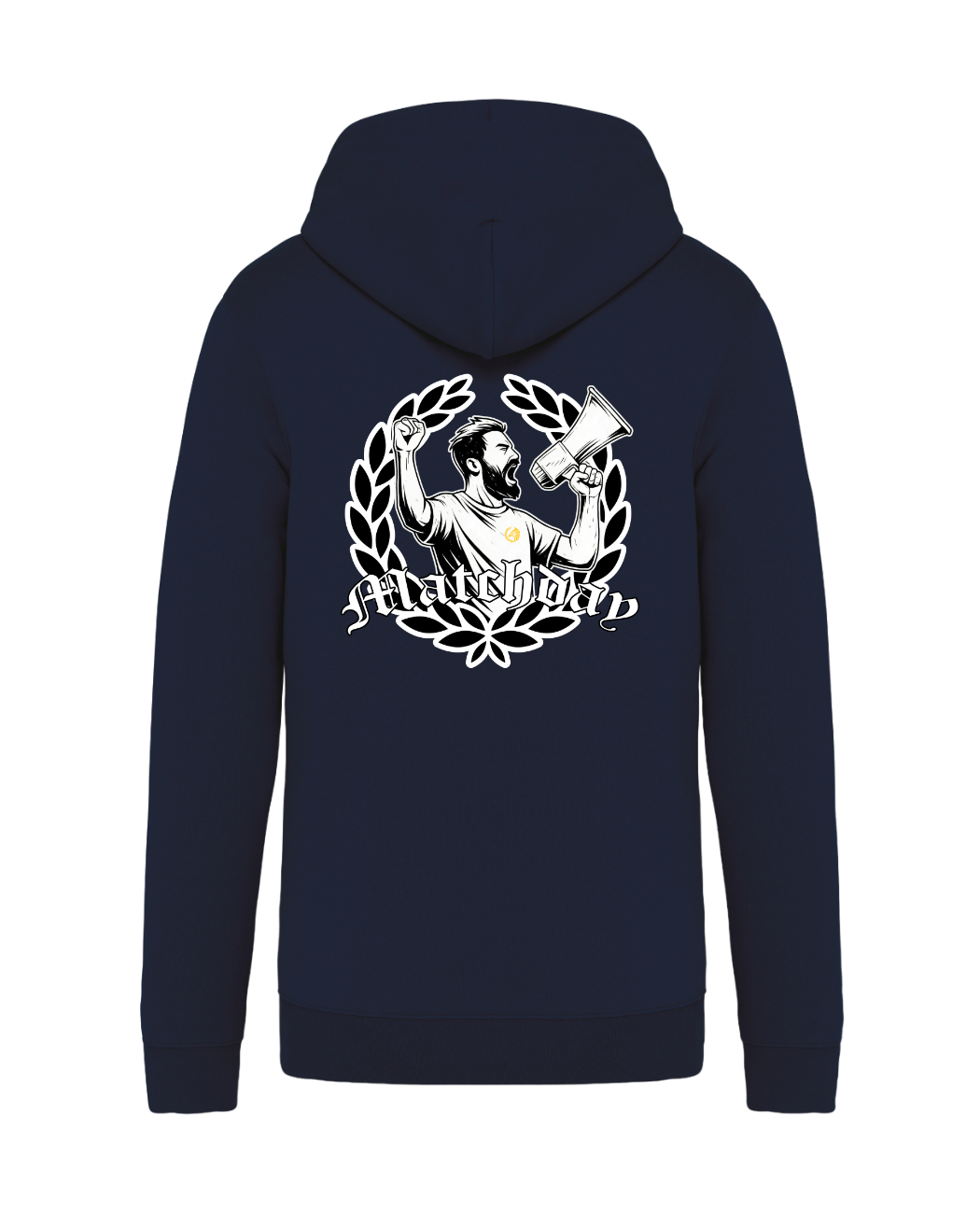 STANDHAFT ZIP HOODIE NAVYBLUE #MATCHDAY