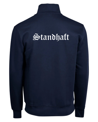 STANDHAFT CARDIGAN ZIP-JACKE NAVY #OLD ENGLISH