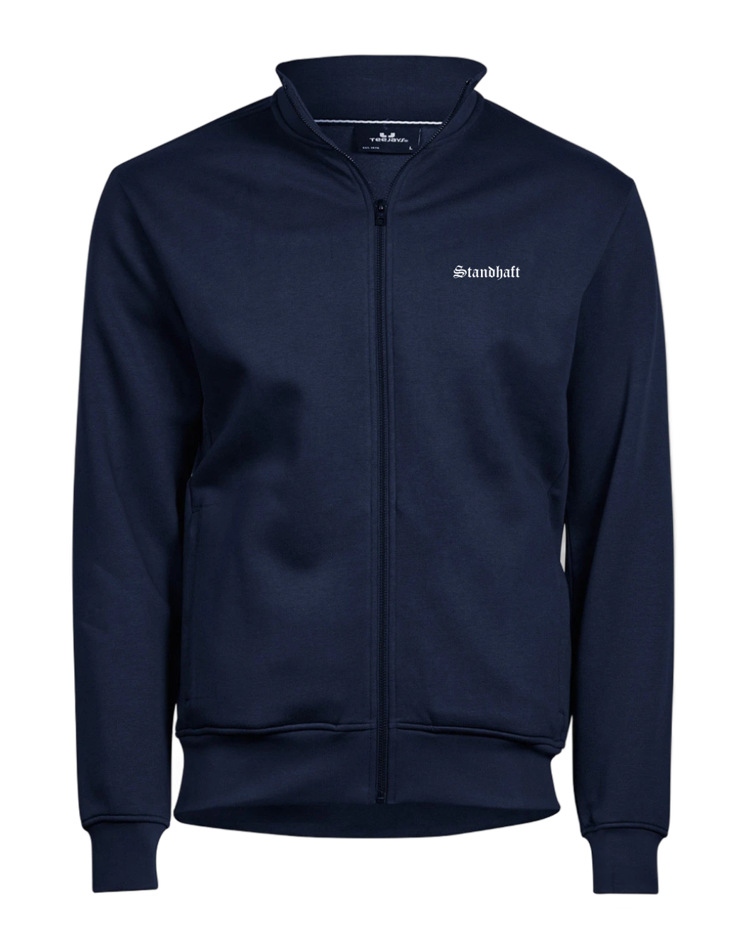 STANDHAFT CARDIGAN ZIP-JACKE NAVY #OLD ENGLISH