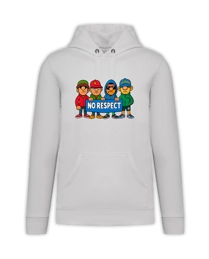 STANDHAFT HOODIE WHITE #NO RESPECT