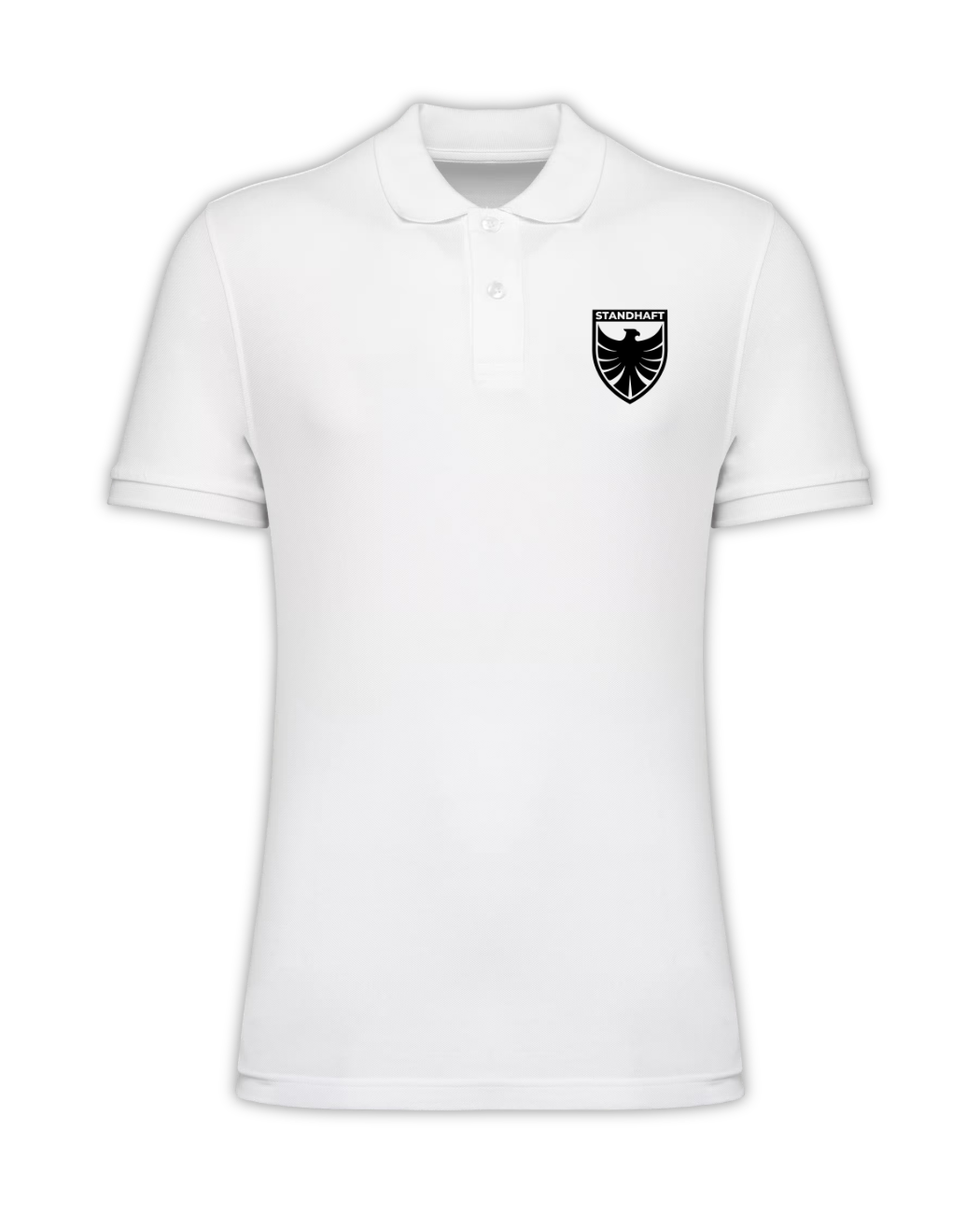 STANDHAFT POLOSHIRT WEIß #WAPPEN