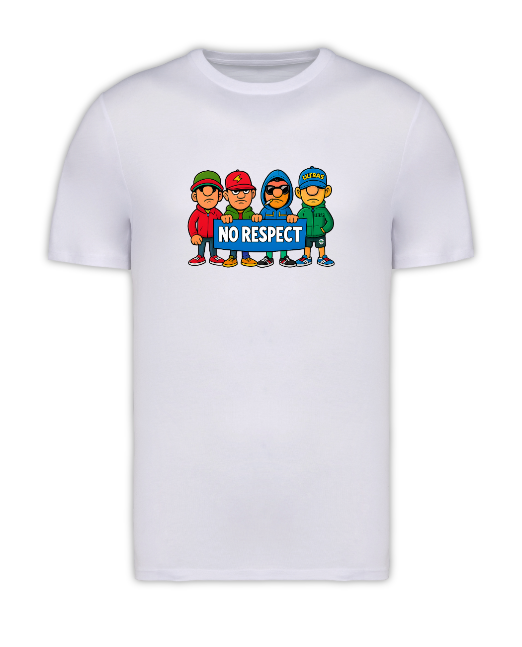STANDHAFT T-SHIRT WEIß #NO RESPECT