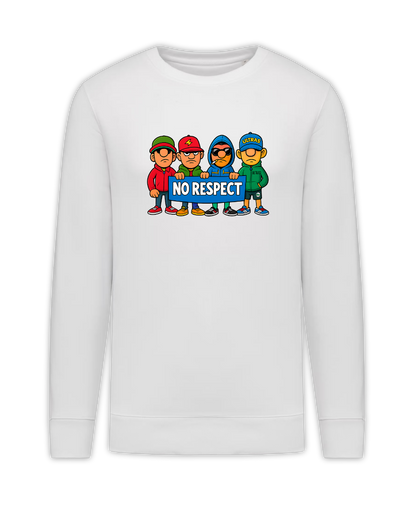STANDHAFT SWEATSHIRT WHITE #NO RESPECT