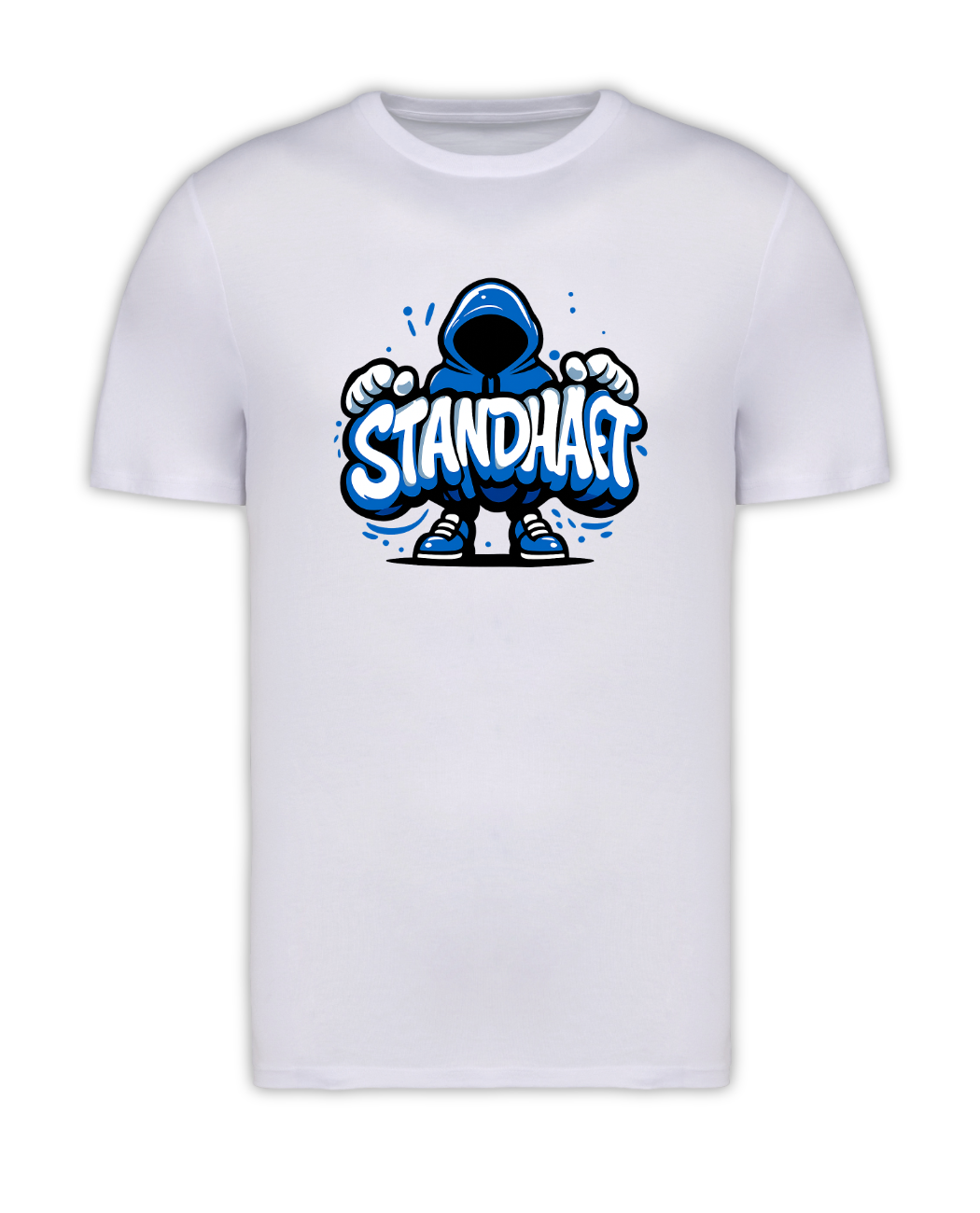STANDHAFT T-SHIRT WEIß #NO FACE